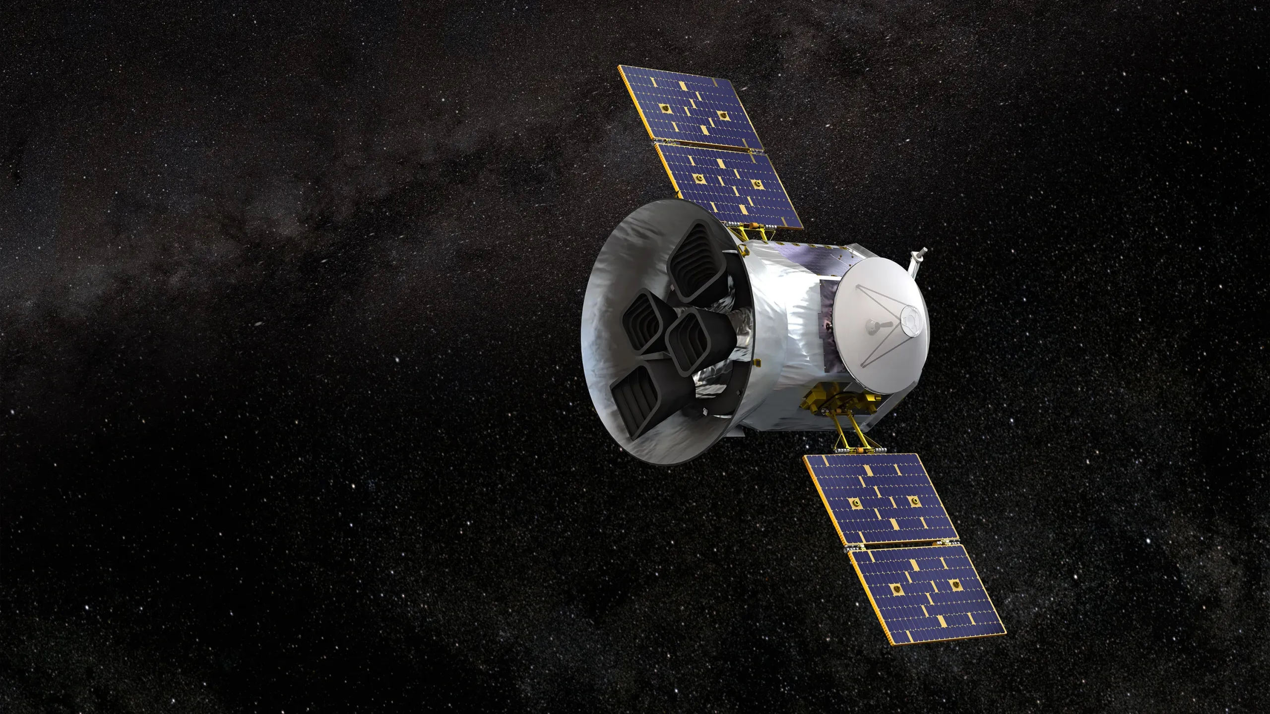 Artist's concept of NASA's TESS (Transiting Exoplanet Survey Satellite).