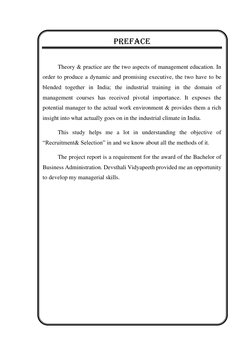 Preface
Theory & practice are the two aspects of management education. In
order to produce a dynamic and promising exec