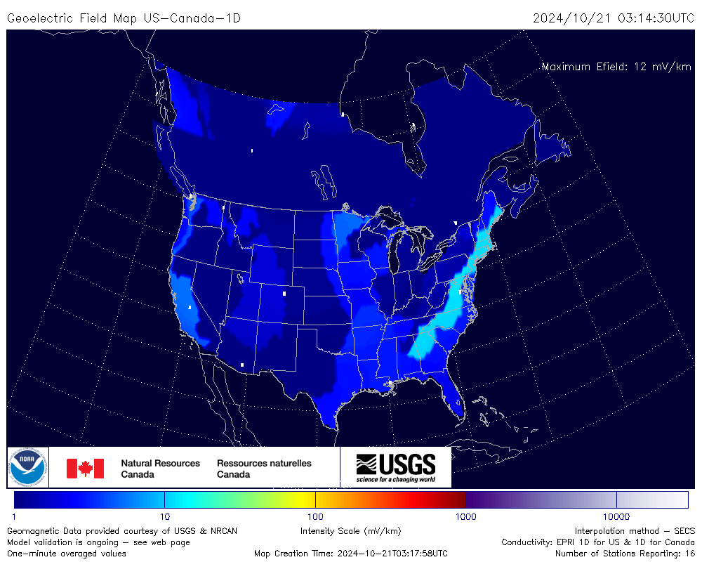 GEOELECTRIC US-Canada 1D