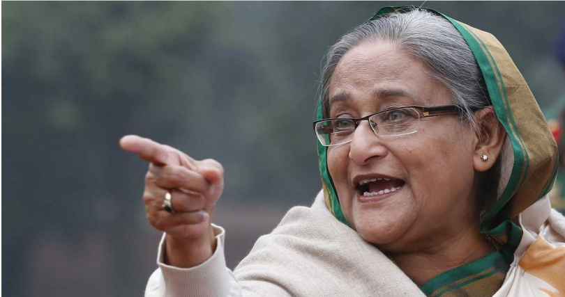 孟加拉國國父兼首任總統拉赫曼（Sheikh Mujibur Rahman）的女兒哈西娜（Sheikh Hasina）。（圖／達志／美聯社）