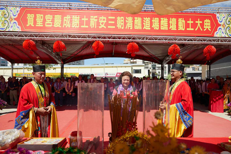 感念眾神庇佑！五股賀聖宮盛大舉辦謝土祈安清醮大典（圖／麗寶集團）