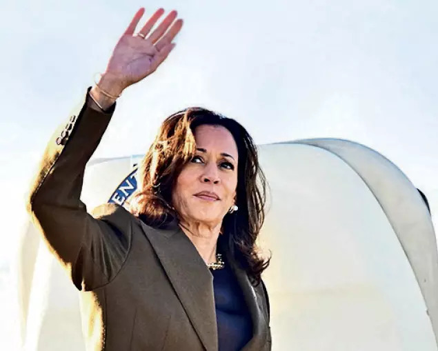 A new wave: Kamala Harris has spoken emphatically on human suffering in Palestine