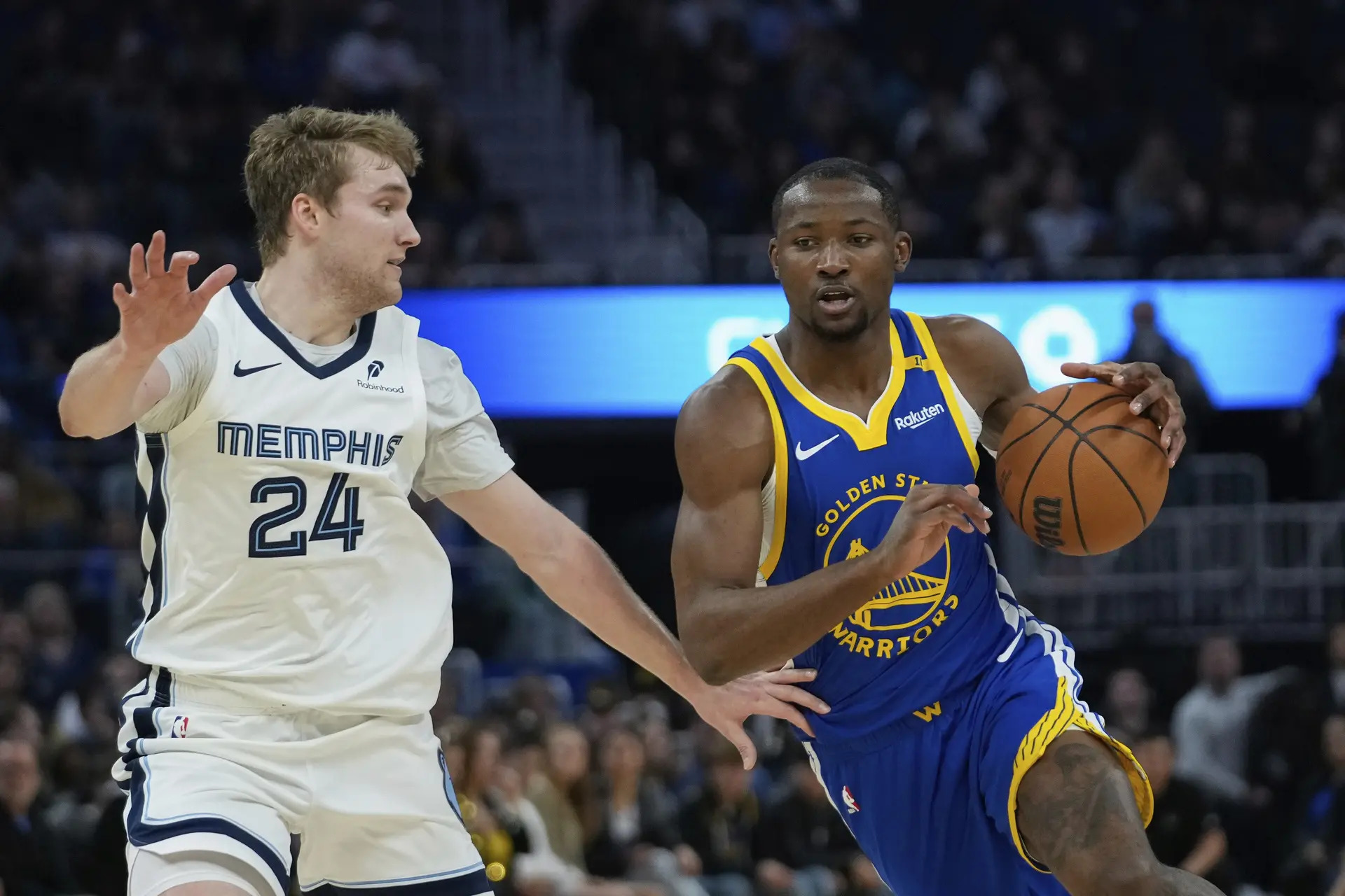 Warriors forward Jonathan Kuminga