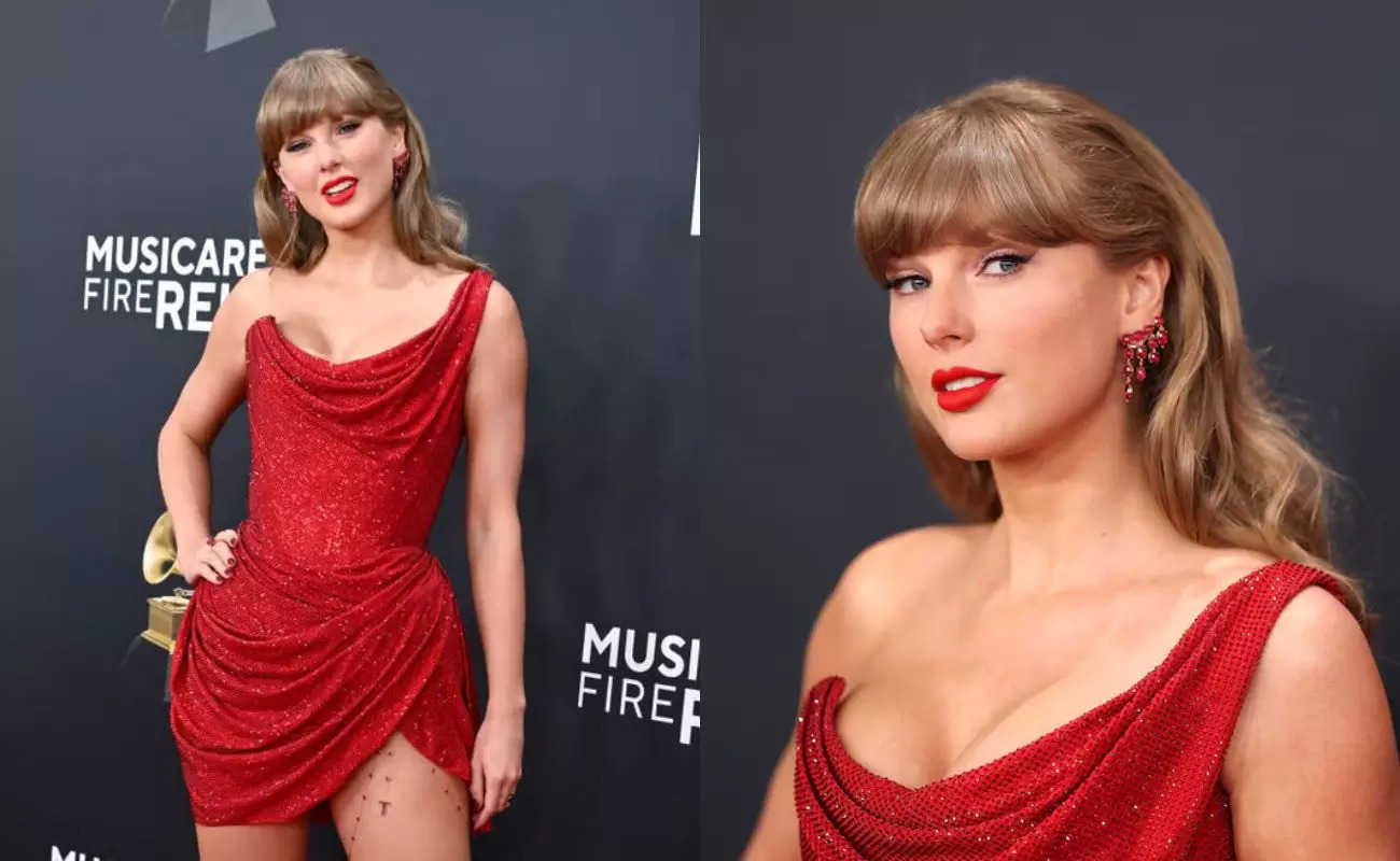 Taylor Swift Grammy 2025 look