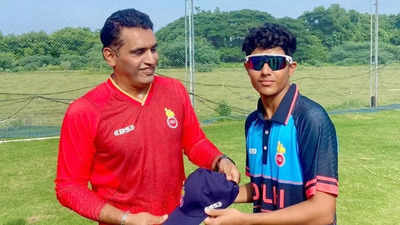 Virender Sehwag’s son Aaryavir makes impressive debut for Delhi in Vinoo Mankad Trophy