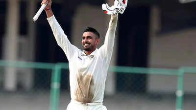 Deepak Hooda sizzles with unbeaten 105 as Rajasthan trail by 14 runs against Pondicherry in Ranji Trophy