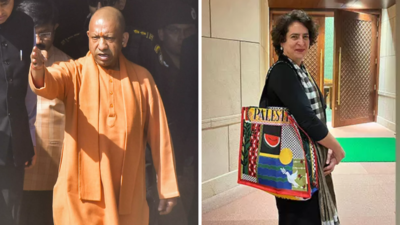 '5k UP youths part of Israeli projects': Yogi Adityanath mocks Priyanka Gandhi Vadra over ‘Palestine’ bag