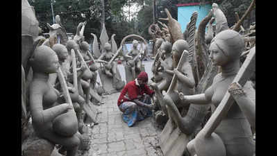 Saraswati Puja brings no cheers to sculptors