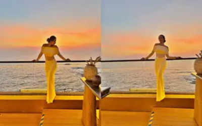 Malaika Arora showcases her svelte figure while enjoying sunset in Goa