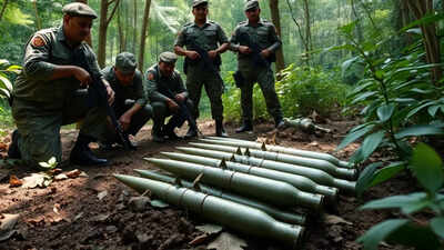 Security forces seize six rockets in Manipur's Churachandpur district