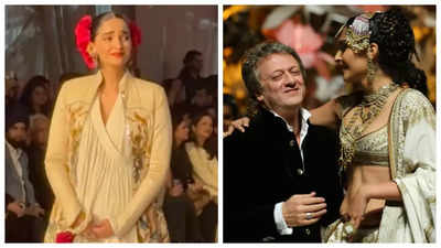 Sonam Kapoor breaks down on the ramp while honouring late fashion designer Rohit Bal - See photo