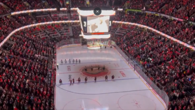 Watch: Canadians boo US national anthem during hockey match after Trump imposes tariff on imports