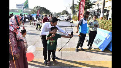 Yoga To Peppy Zumba Beats, Happy Feet And Faces Throng Hussainsagar