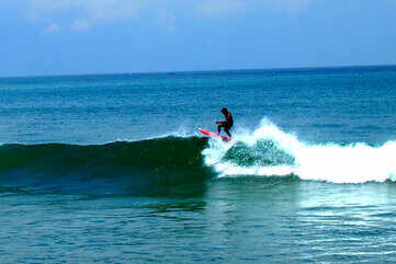 Surfing in Bali