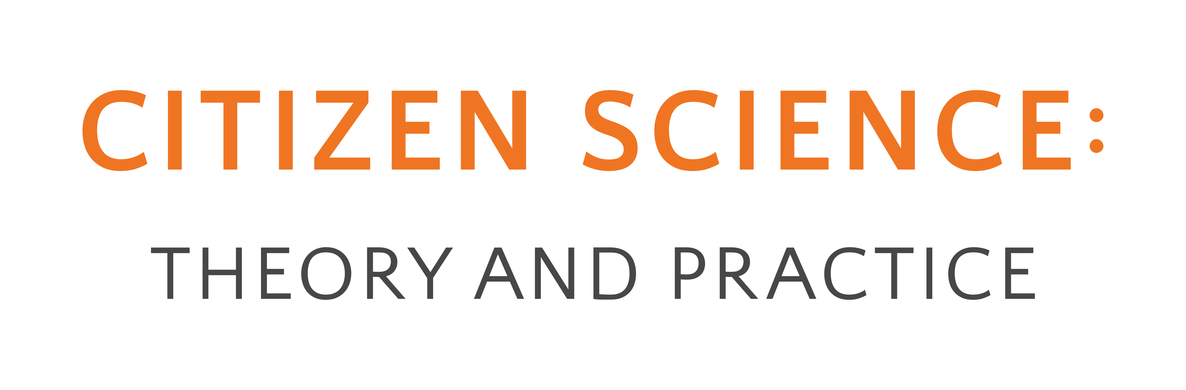 Citizen Science: Theory and Practice logo