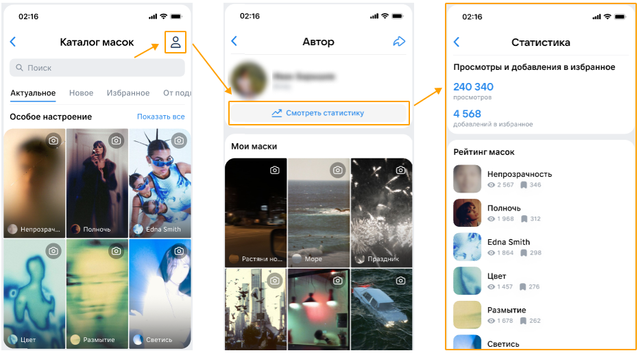 Как посмотреть статистику использования масок