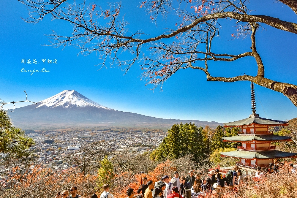 【山梨縣景點】新倉富士淺間神社 絕美富士山景！河口湖紅葉櫻花景點推薦一日遊交通方便