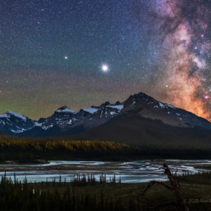 Milky Way at Howse Pass Viewpoint