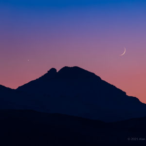 Venus, Mars and the Moon Conjunction