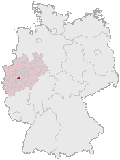 Lage des Staatsforstes Burgholz in Deutschland