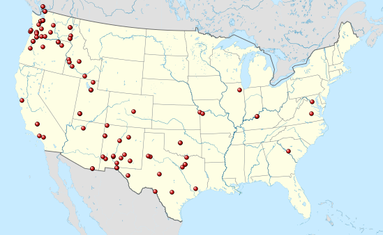 July 1 - Continued reports in Washington, Oregon, California, Idaho, Utah, New Mexico, and Texas. First report from South Carolina.