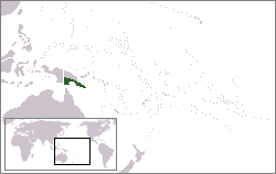 Localização de Papua