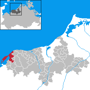 Li position de Rerik in Mecklenburg-Vorpommeria