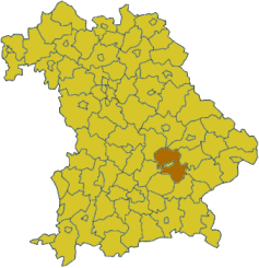 Poziția regiunii Districtul Landshut