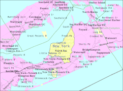 U.S. Census map of North Sea.