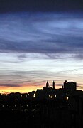 Blick von Aubervilliers auf Montmartre.