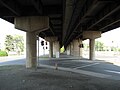 view from below Burlington Street ramp