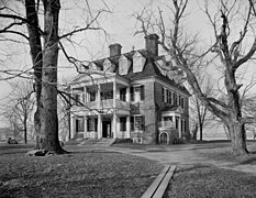 Un manoir de style georgien sur l'ancienne plantation Shirley.