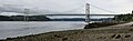 A panorama of Tacoma Narrows Bridge in 2007.