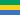 Logo représentant le drapeau du pays Gabon