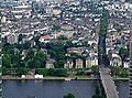 Part II, with Untermainbrücke (bridge) and Schweizer Straße straight on