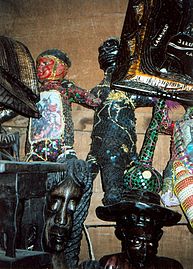 Vodou paraphernalia in the Marché en Fer, Port-au-Prince