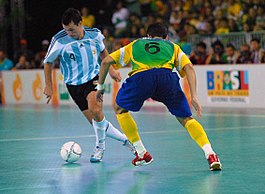 Duel tussen Argentinië en Brazilië tijdens de Pan-Amerikaanse Spelen 2007