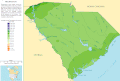 Image 22A map of the average annual precipitation in South Carolina (from South Carolina)