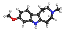 Ball and Stick 3D representation of a tabernanthalog molecule