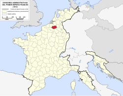 Location of Dyle in France (1812)