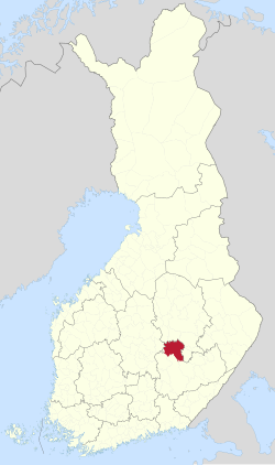 Location of Pieksämäki in Finland