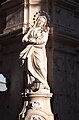 Madonna mourning, limestone statue in Valletta