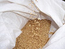 Sack of wheat grains