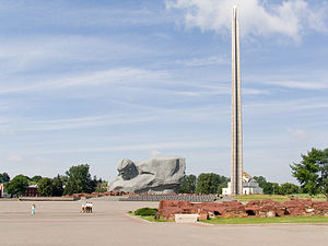 Абеліск у мемарыяльным ансамблі Брэсцкая крэпасць-герой