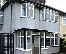 La façade de la maison d'enfance de John Lennon.