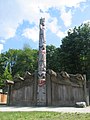 House post at the Museum of Anthropology at UBC