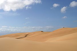 Désert chaud. Les dunes de sable du Parc national Los Médanos de Coro, falcon