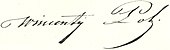 signature de Wincenty Pol