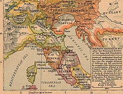 Italia vuonna 1803; Ligurian tasavalta Luoteis-Italiassa.