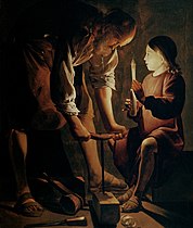 Saint Joseph charpentier, Georges de La Tour Don Percy Moore Turner